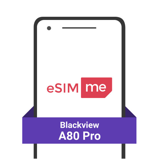 eSIM.me Card for Blackview A80 Pro