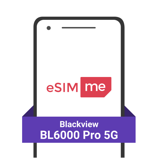 eSIM.me Card for Blackview BL6000 Pro 5G