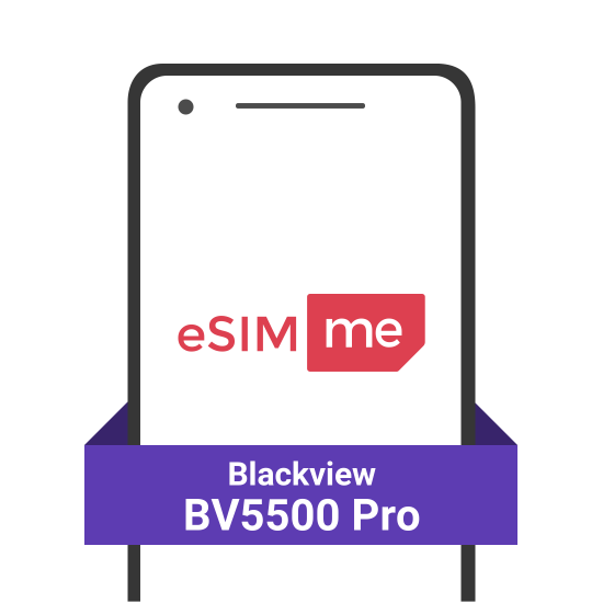 eSIM.me Card for Blackview BV5500 Pro