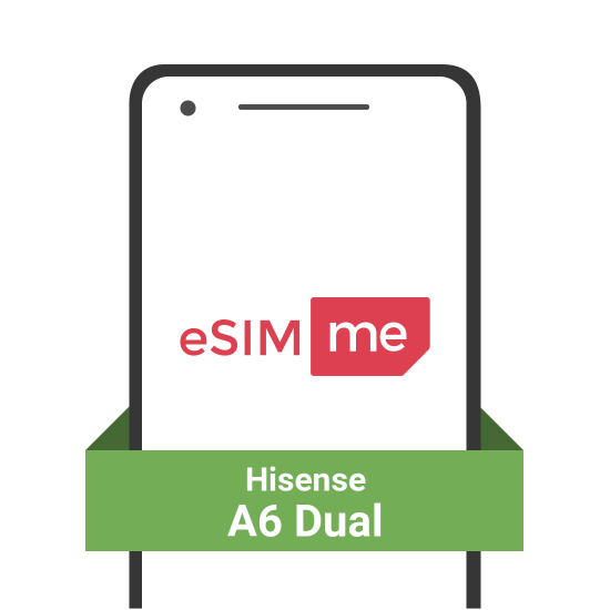 eSIM.me Card for Hisense A6 Dual eSIM.me Card for Hisense A6 Dual